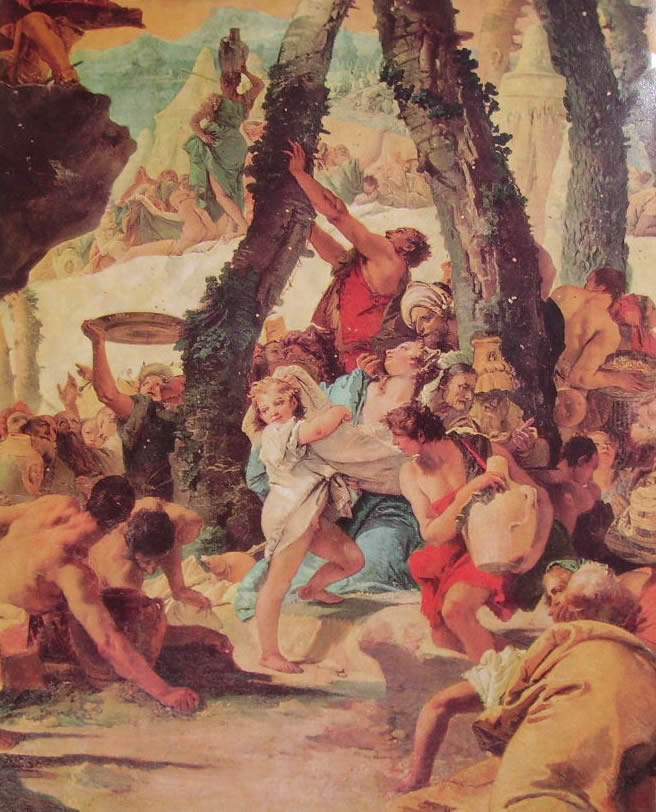 verolanuova brescia Gian Battista Tiepolo - La raccolta della manna